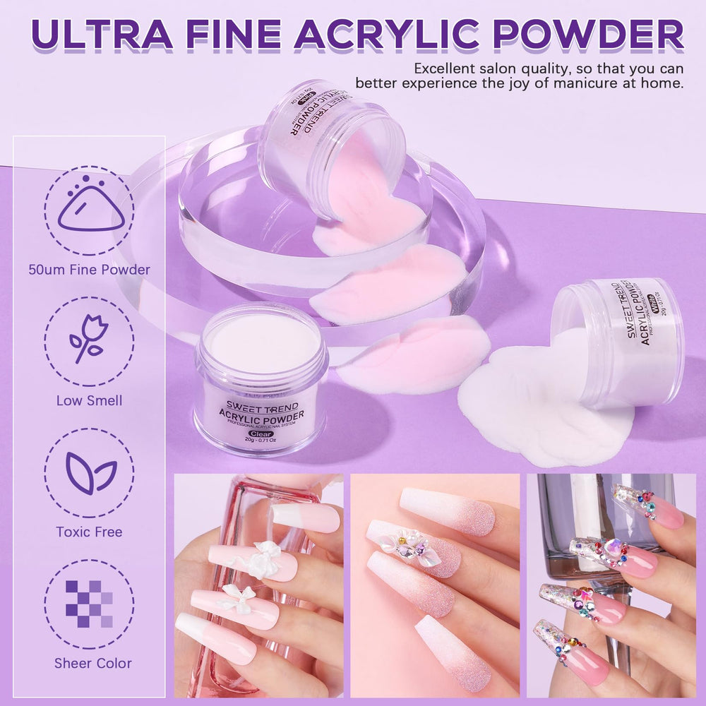 Sweet Trend acrylic liquid monomer for smooth, easy nail extensions.