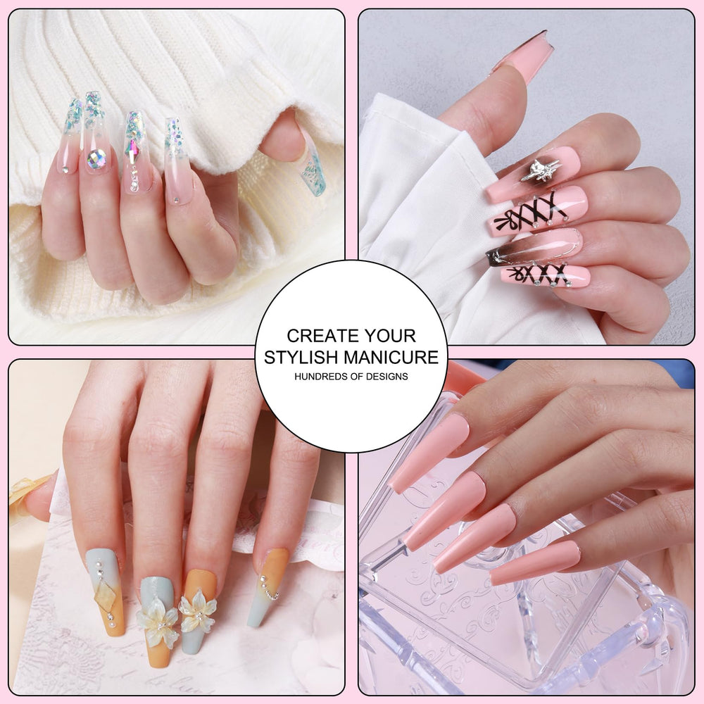 Sweet Trend decoration tools finish with glitter and embellishments for personalized nails.