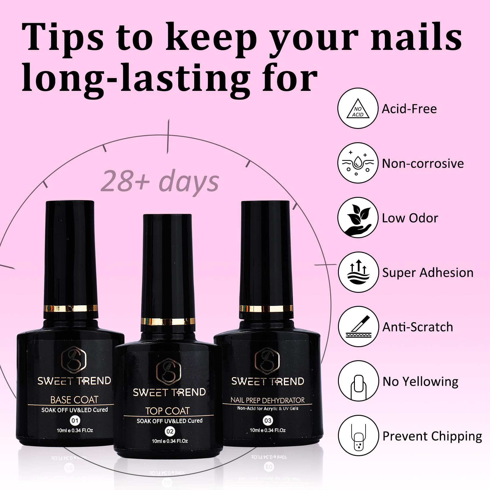 Sweet Trend nail prep dehydrator for clean nails.