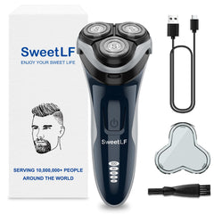 SweetLF electric razor with 3D floating heads for a precise, comfortable shave