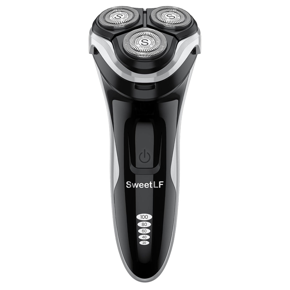 SweetLF electric razor 4D head close-up for precise contour shaving.