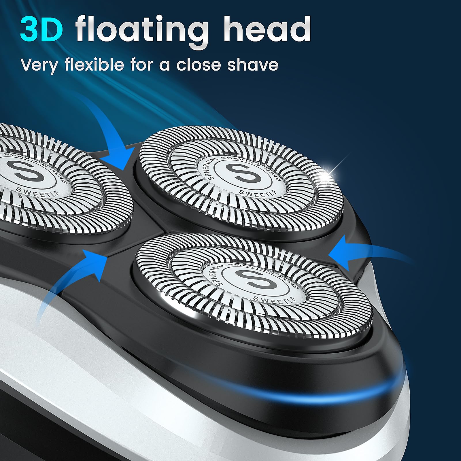 SweetLF waterproof shaver with IPX7 rating for shower-safe cleaning