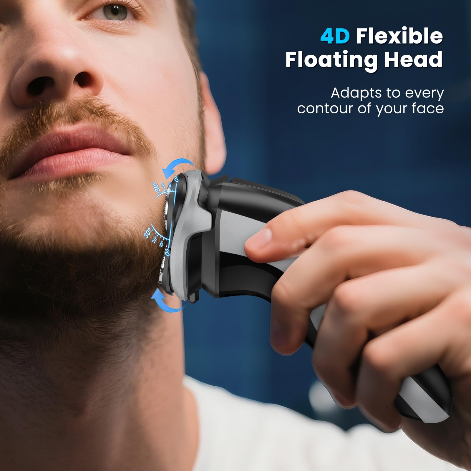 SweetLF electric razor pop-up trimmer for precise beard shaping