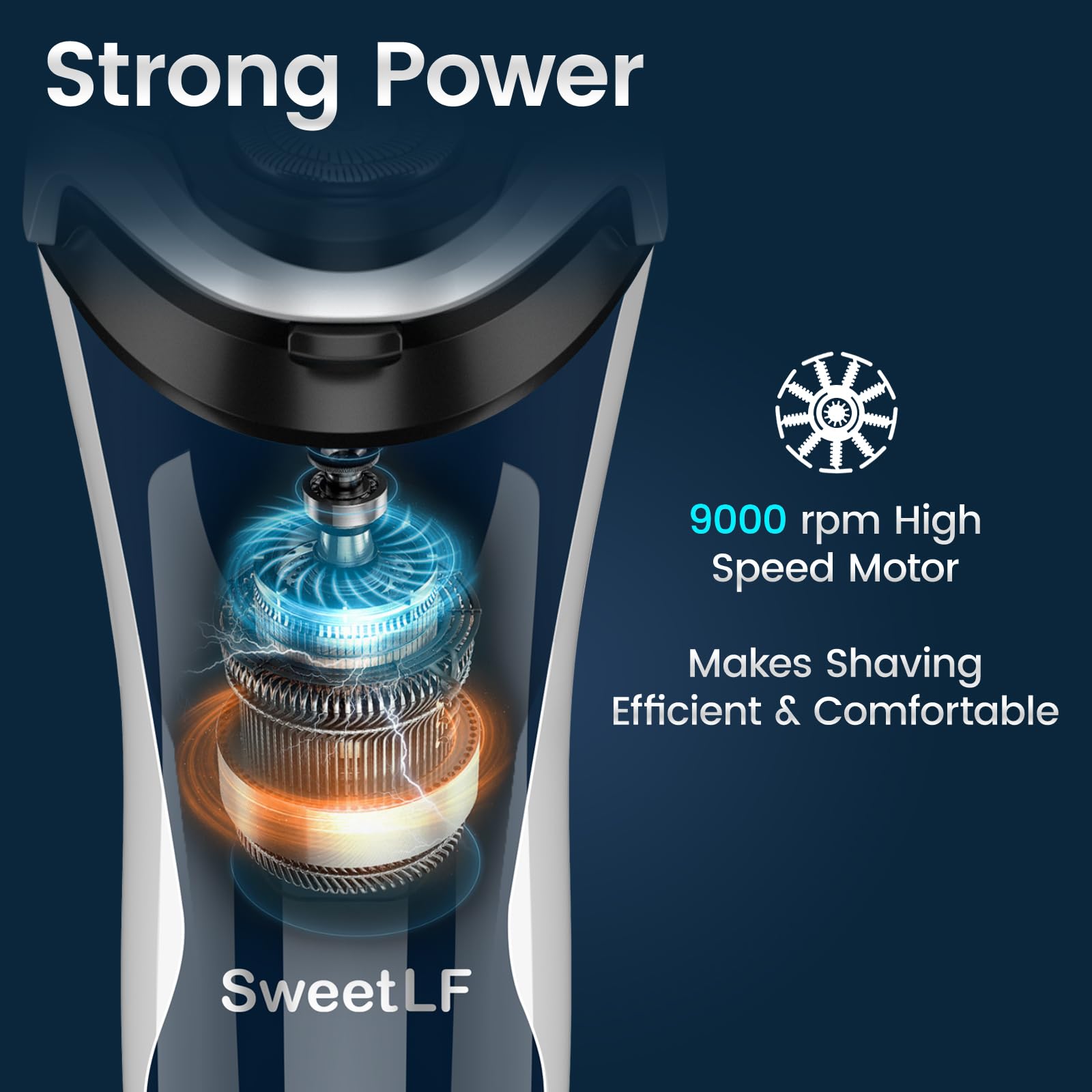 SweetLF wet and dry shaver supports foam or gel for versatile grooming