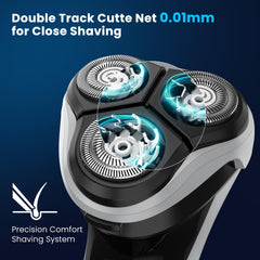 SweetLF electric razor wet-dry use enables easy rinsing and versatile grooming