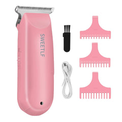 SweetLF hair clippers front view pink compact for quick home trims