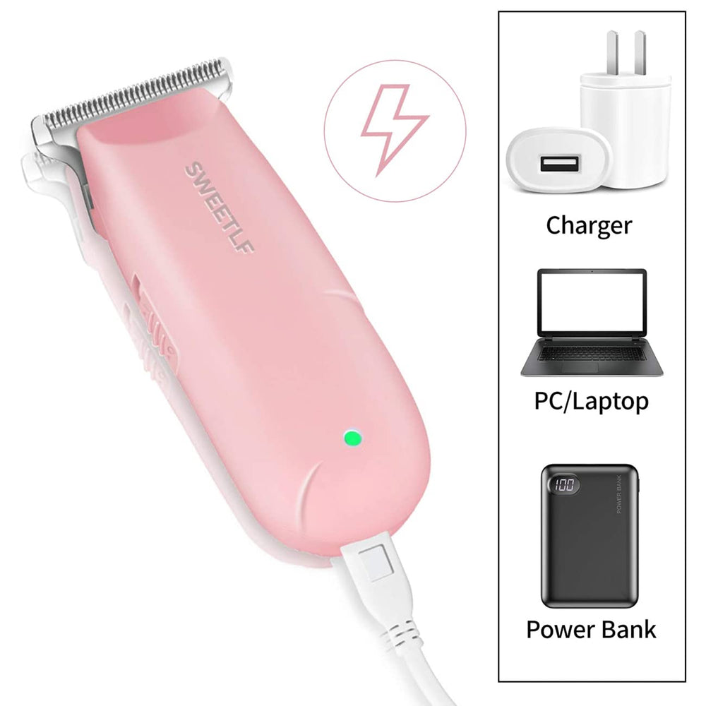 SweetLF pocket-size pink trimmer ideal for on-the-go grooming