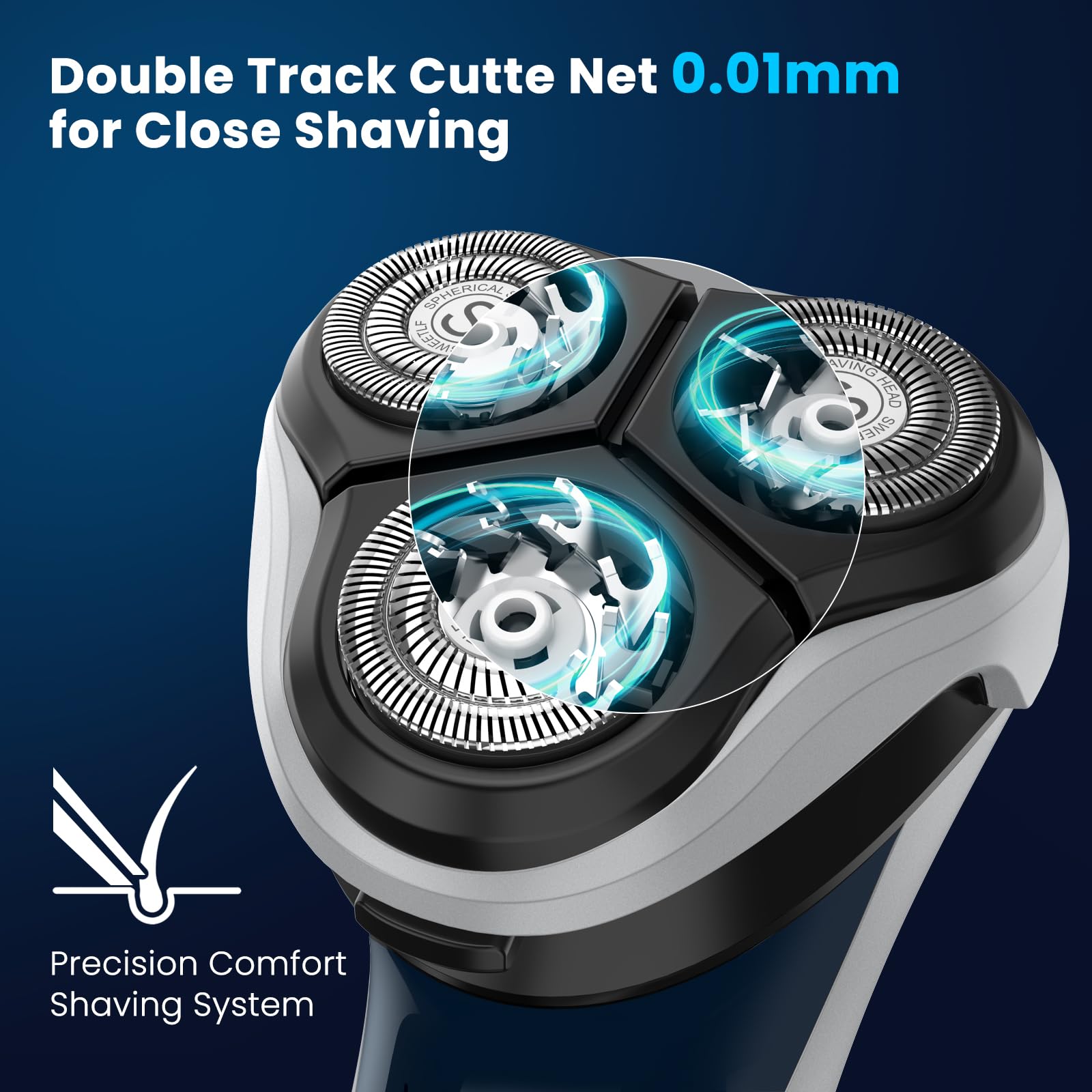SweetLF razor demonstrates pop-up trimmer for precise edging around edges