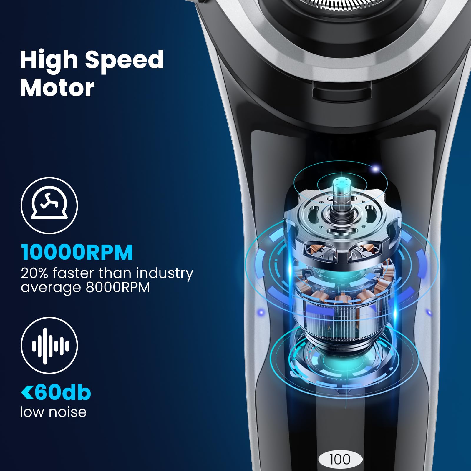 SweetLF razor pop-up trimmer detail for precise sideburn shaping.