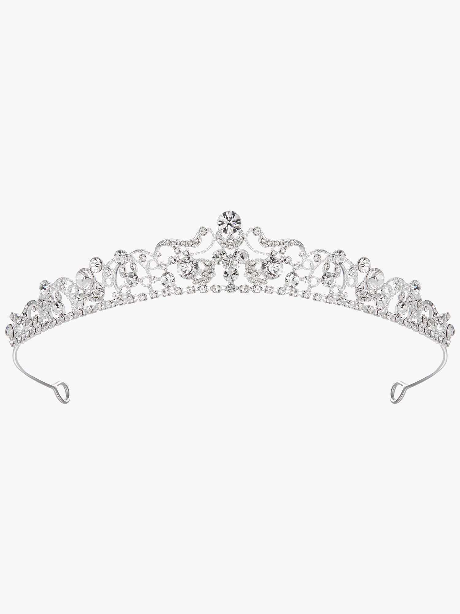 SWEETV bridal tiara for flower girls or bridesmaids adds fairytale charm