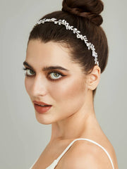 Sweetv headband with loop ends for secure ribbon or pin attachment.