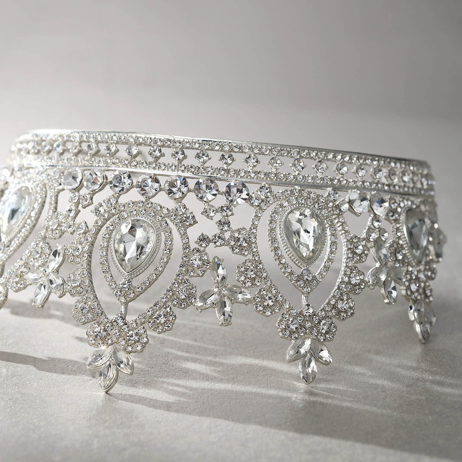 SWEETV Queen Crown prom-night shimmer with formal outfits