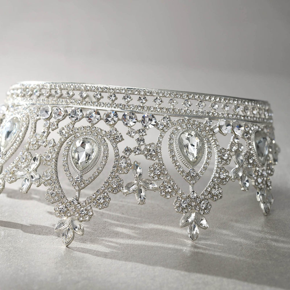 SWEETV Queen Crown prom-night shimmer with formal outfits
