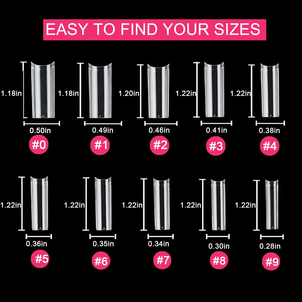 SWETIDY 500pcs nail tips ready for fast nail art creation.