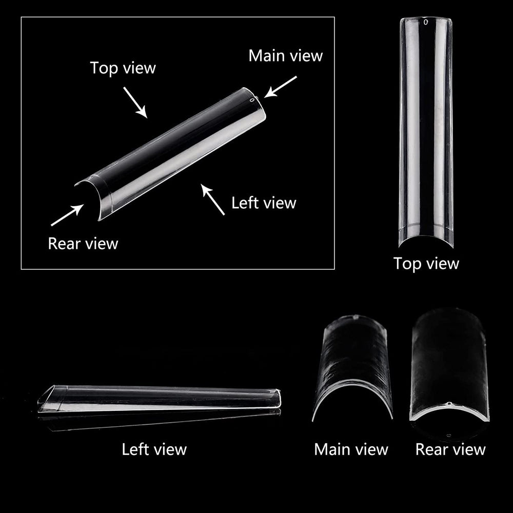 SWETIDY half-cover flattened nails ideal for precise shaping and overlays.