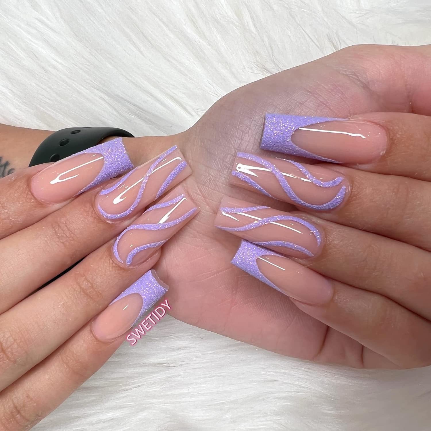SWETIDY no C-curve design offers customizable nail shapes.