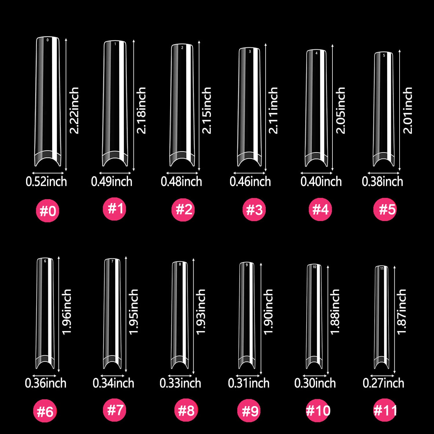 SWETIDY no C curve design supports straight shapes for versatile nail art