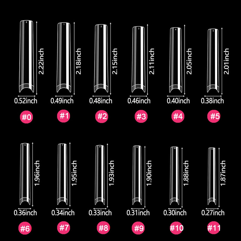 SWETIDY no C curve design supports straight shapes for versatile nail art