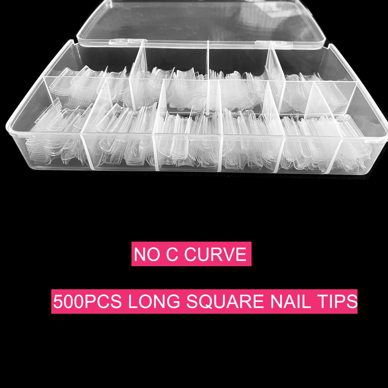 SWETIDY XL long square nails for durable, natural-looking extensions.