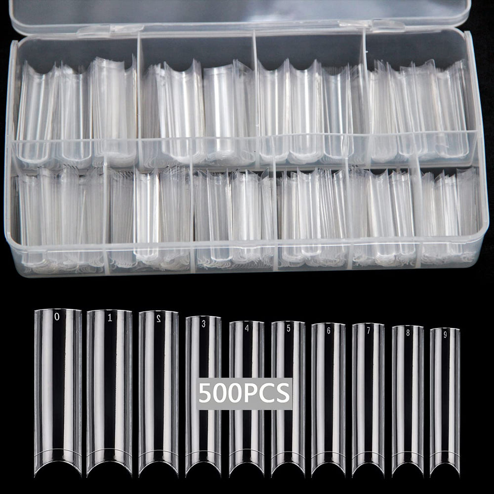 SWETIDY XXL extra long clear nail tips ideal for dramatic French manicures