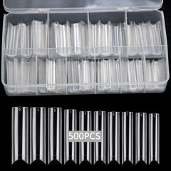 SWETIDY XXL extra long clear nail tips ideal for dramatic French manicures