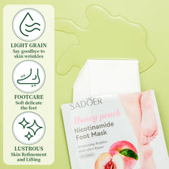 Swiffen foot mask application steps illustrate how to apply for best absorption