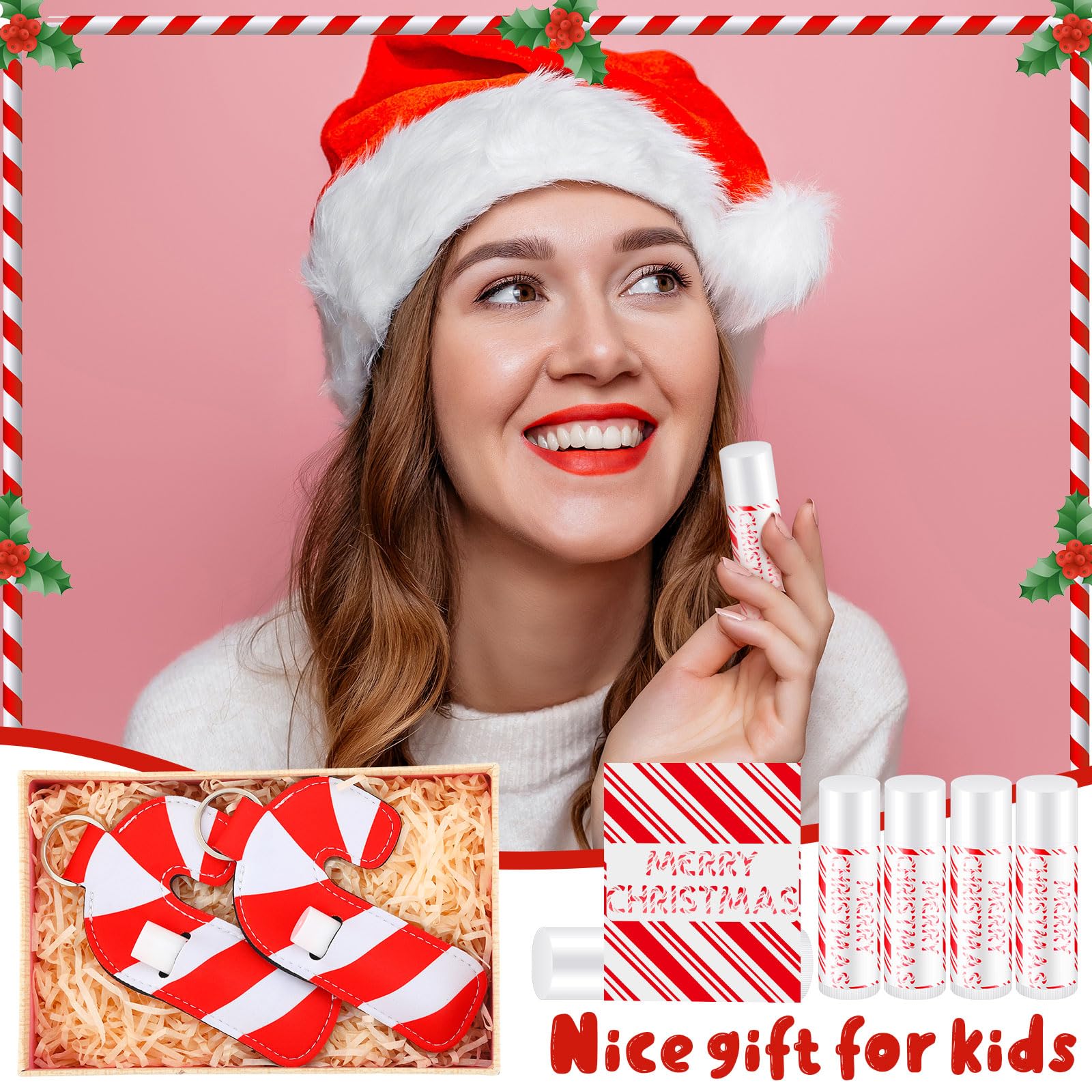 Swiffen lip balm application on lips showing subtle shine and hydrated comfort