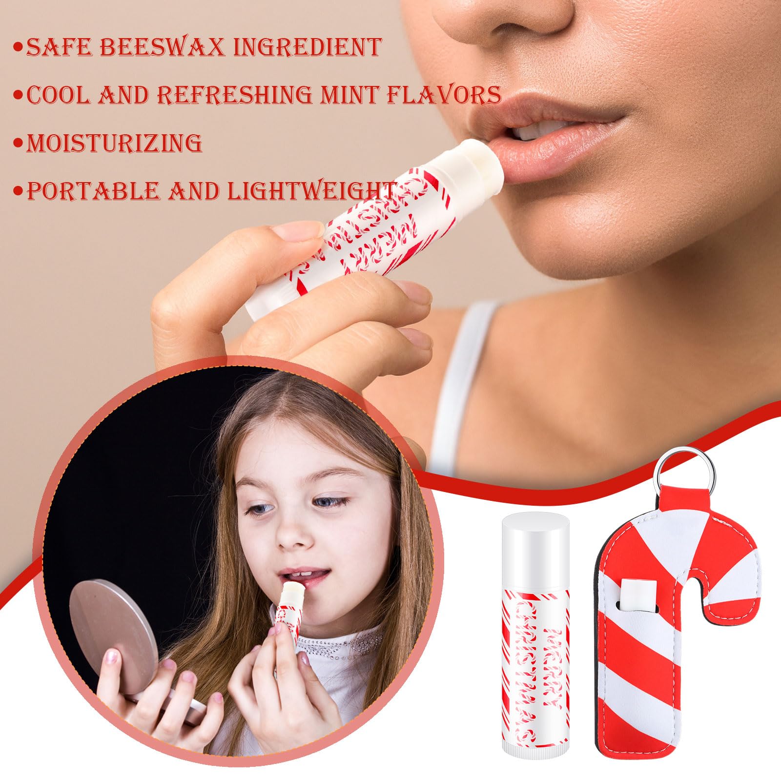 Swiffen lip balm stored in pocket or purse for quick moisture during events