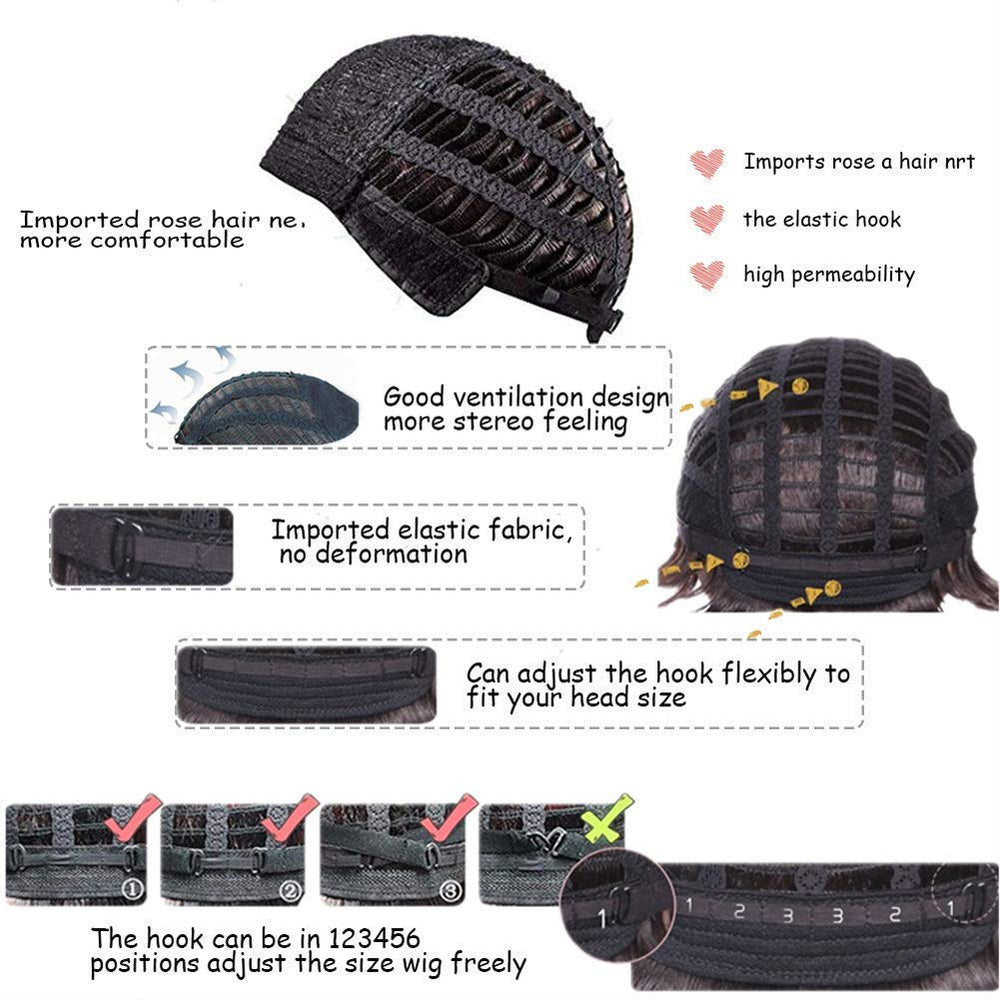 Swiking Mullet Wigs wig cap included for comfortable fit.