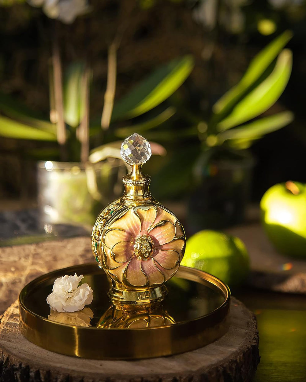 Swiss Arabian Amaali traditional attar-style oil nourishes sensitive skin.