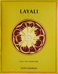 Swiss Arabian Layali base notes of oud and amber add depth for evening wear