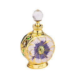 Swiss Arabian Layali bottle closeup showcasing luxury perfume oil