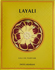 Swiss Arabian Layali heart notes of ylang-ylang and rose create a romantic signature