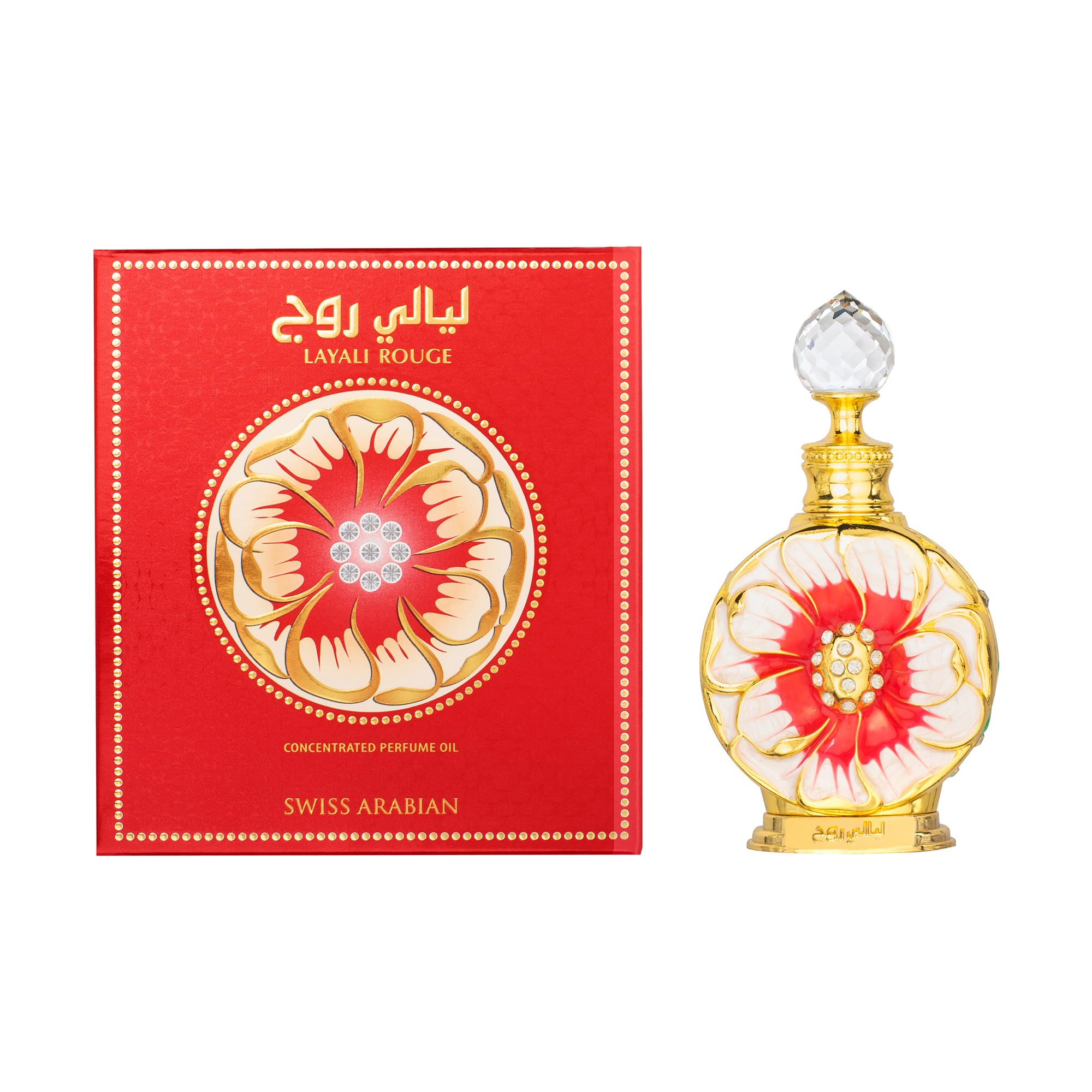 Swiss Arabian Layali Rouge Dubai heritage perfumery inspires an exotic, upscale aroma experience.