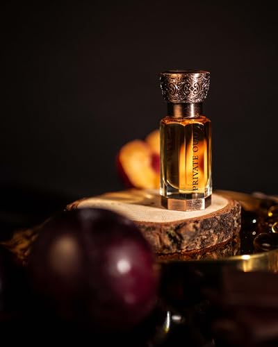 Swiss Arabian Private Oud cap detail highlights premium packaging for a refined scent.