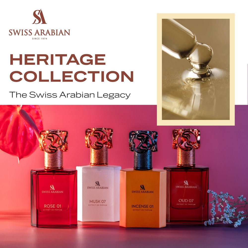 Swiss Arabian Rose 01 elegant atomizer provides even mist for consistent scent.