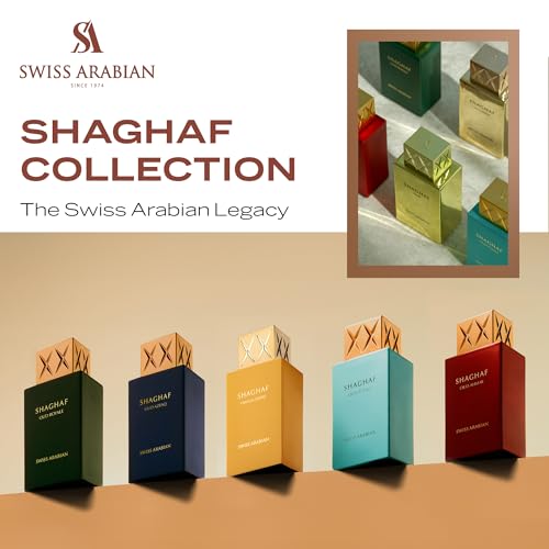 Shaghaf apple note and crisp petals suggest refreshing everyday wear.