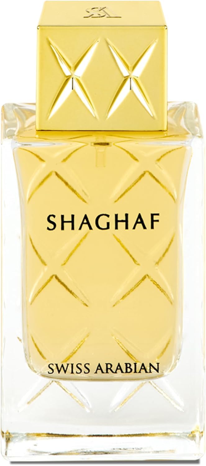 Swiss Arabian Shaghaf bottle with lime and lemon for daytime freshness.