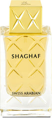 Swiss Arabian Shaghaf bottle with lime and lemon for daytime freshness.