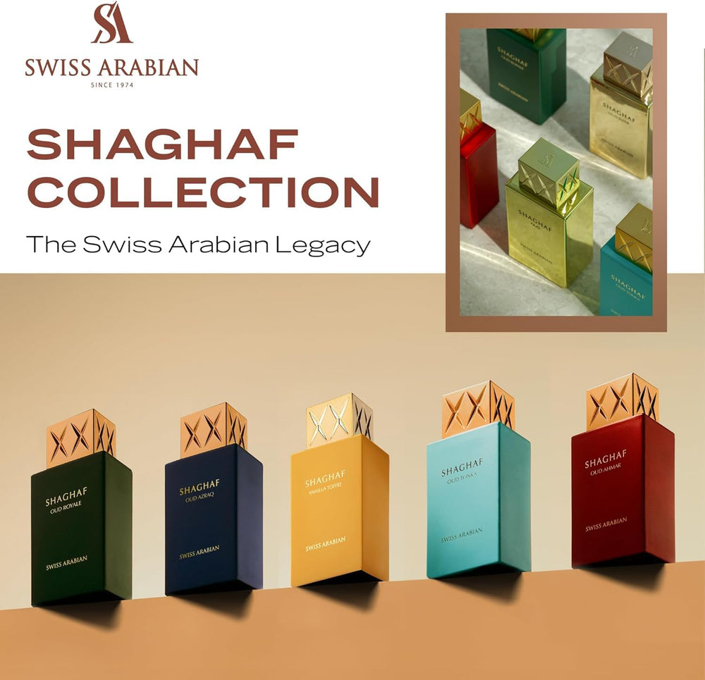 Swiss Arabian Shaghaf Oud Elixir base notes vanilla amber musk oud