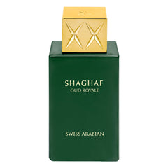 Swiss Arabian Shaghaf Oud Royale bottle front shows versatile daily scent for refined evenings
