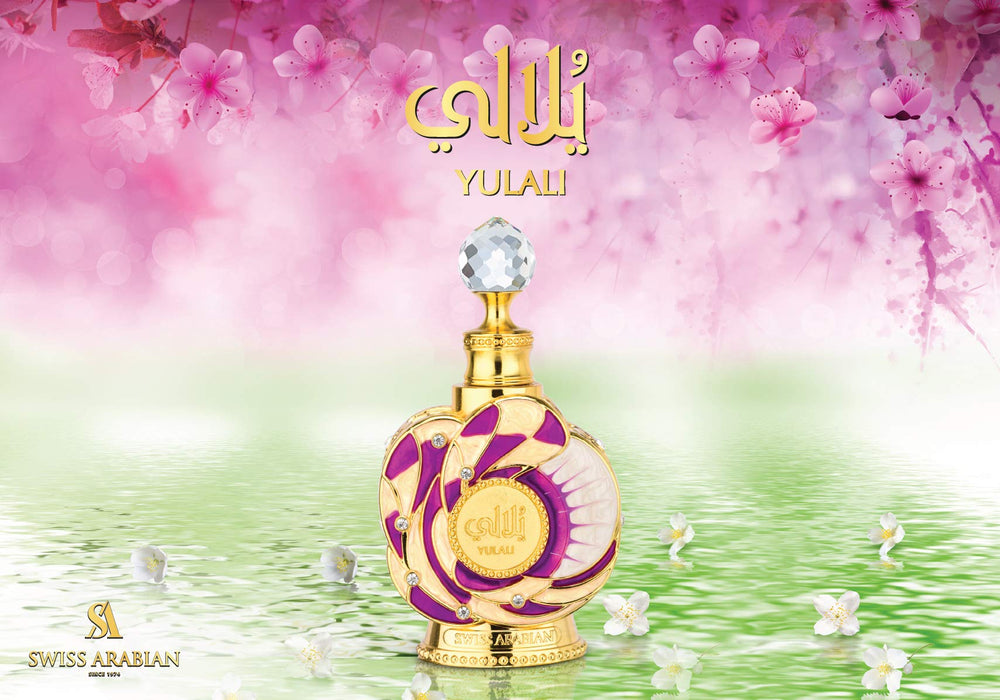 Swiss Arabian Yulali nectarine-apple opening adds casual elegance.