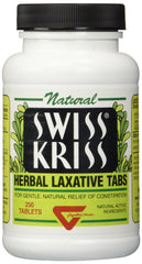 Swiss Kriss dosage label close-up showing adult and child dosing
