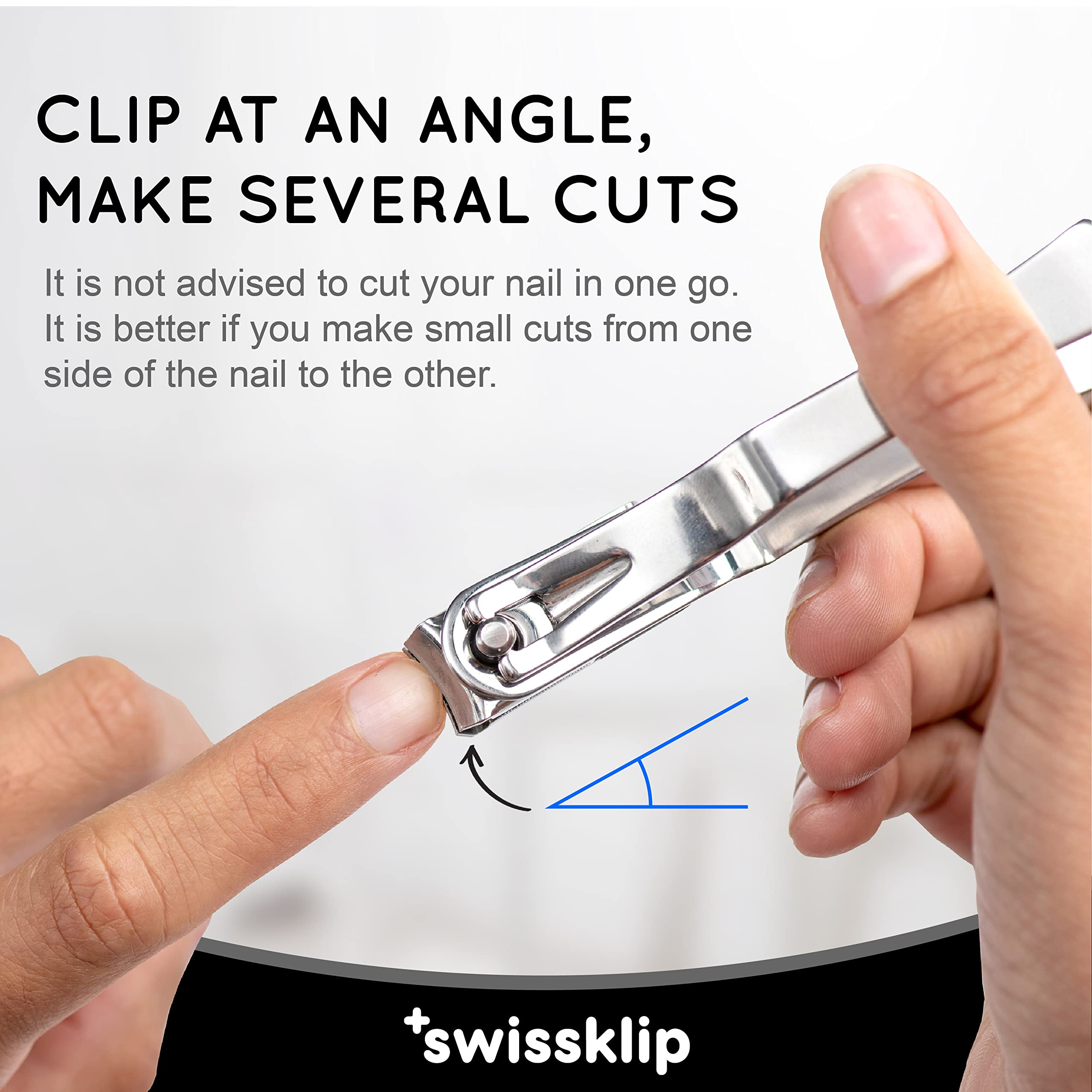 Swissker ergonomic grip design supports steady trimming for comfortable grooming.