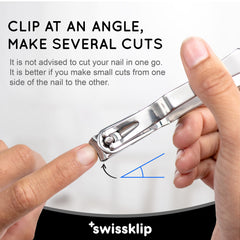 Swissker ergonomic grip design supports steady trimming for comfortable grooming.