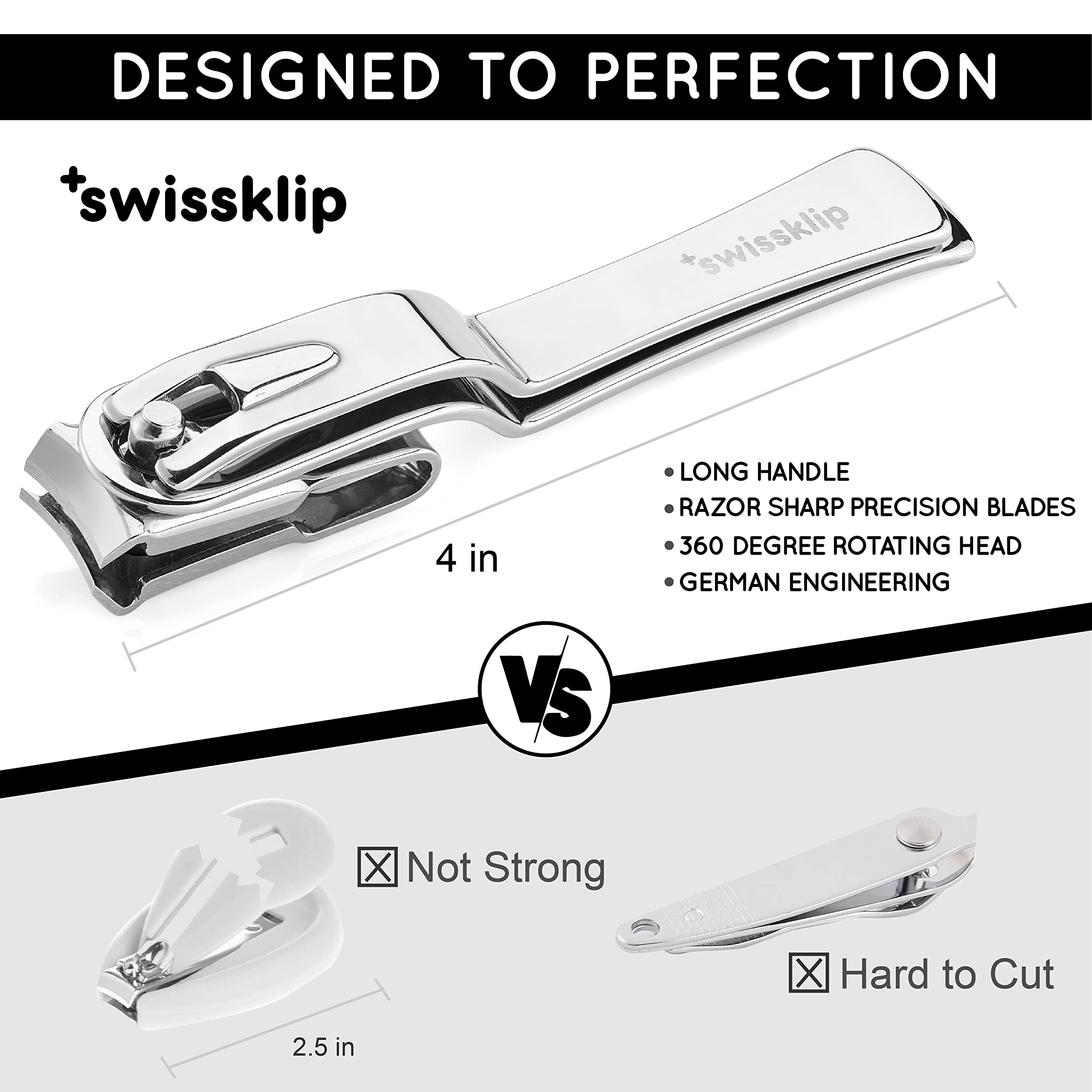Swissker senior-friendly nail clippers support easy grooming for elders.