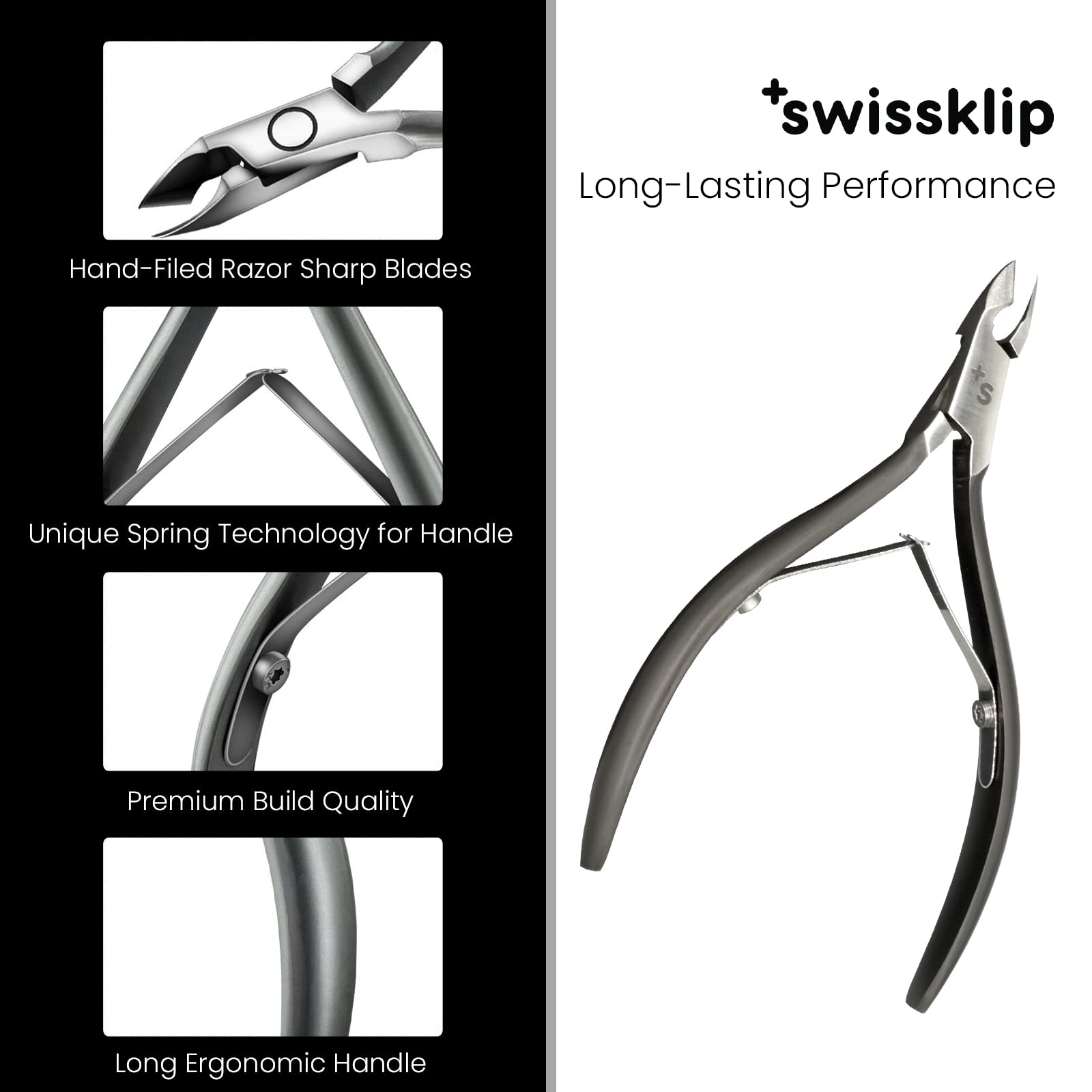 Swissker cuticle trimmer for men use in grooming routines.