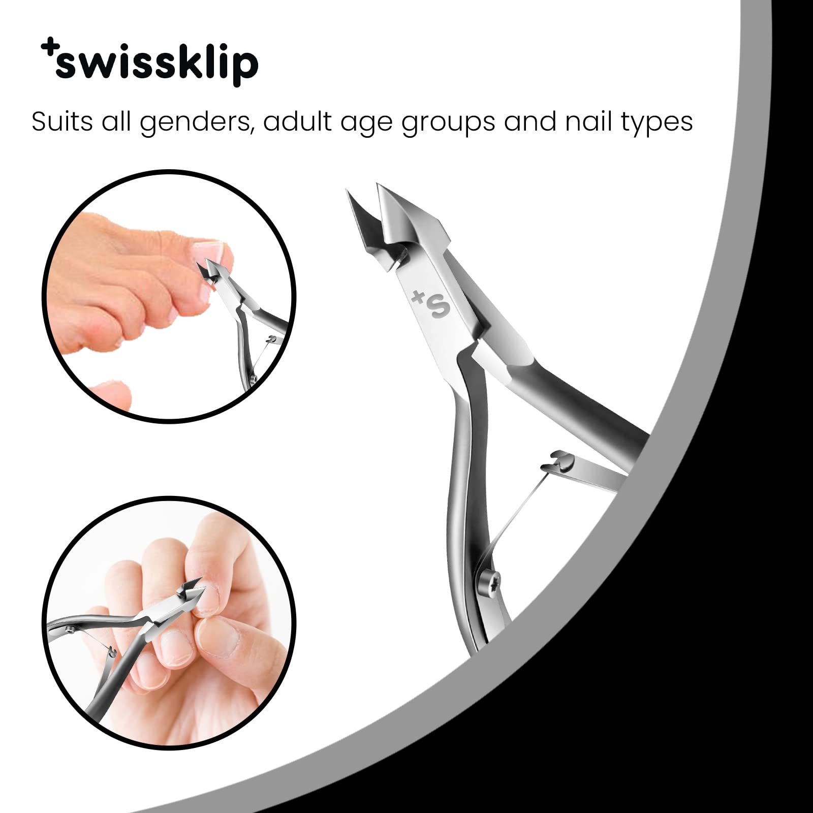 Swissklip German design cuticle tool close-up.
