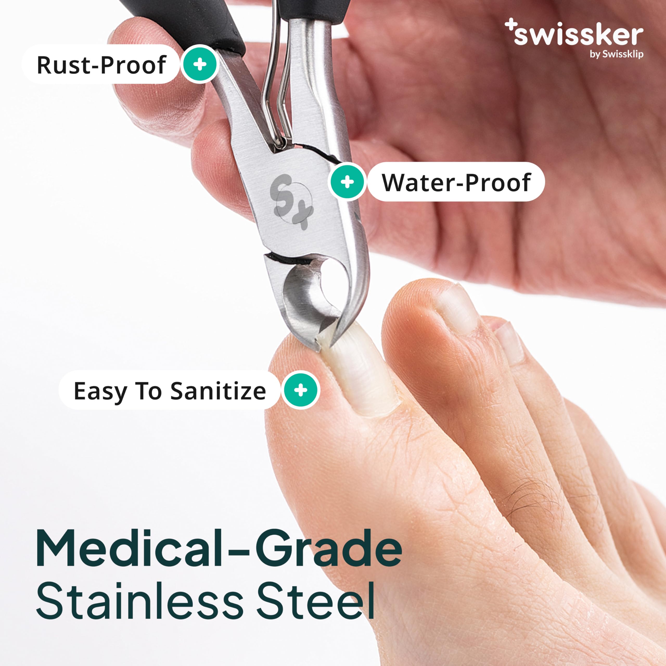 Swissklip stainless steel clippers displayed prominently showcasing quality craftsmanship.