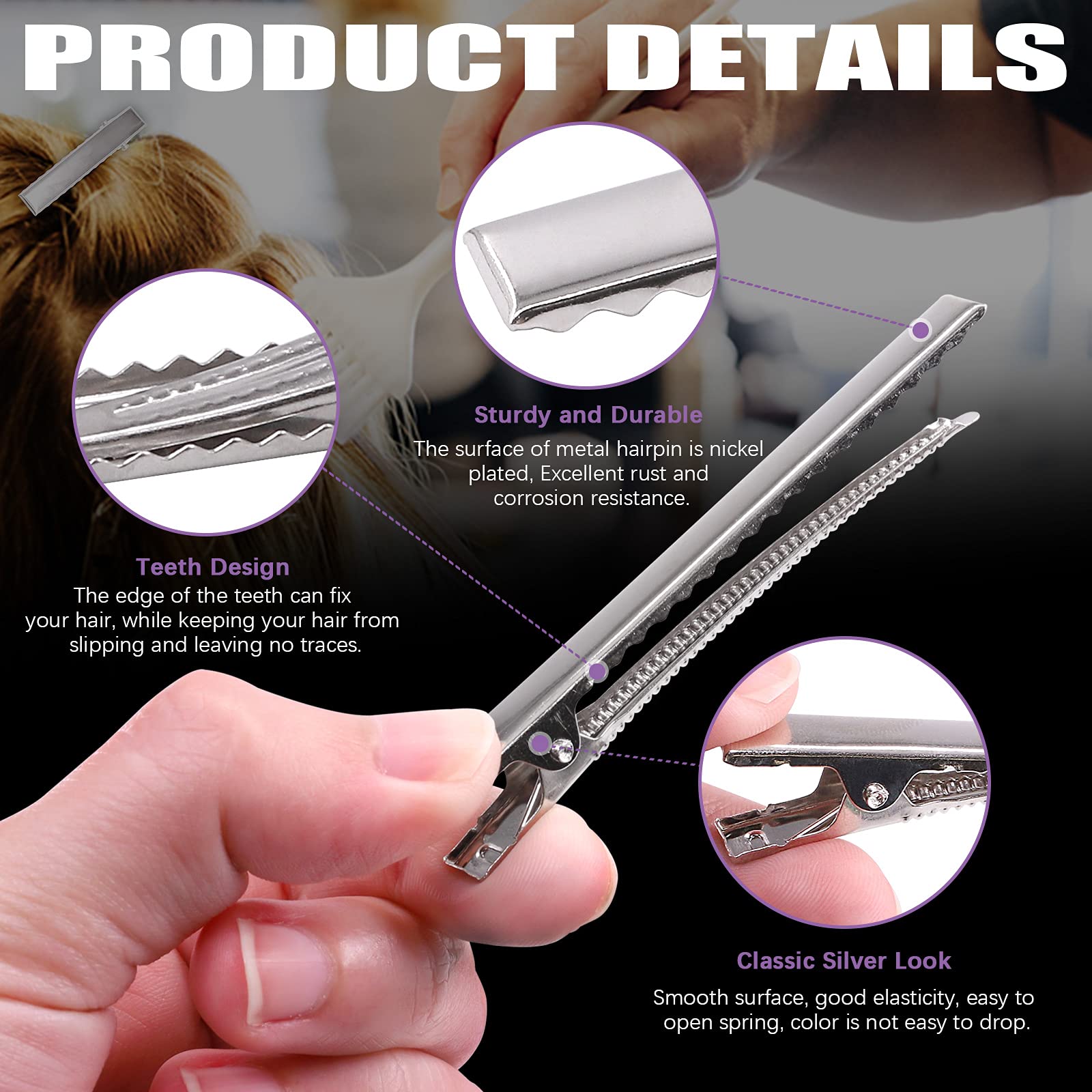 Swpeet varied sizes alligator clips set for precise sectioning
